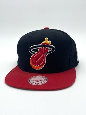 Miami Heat Mitchell & Ness Snapback Hat NBA Hardwood Classics